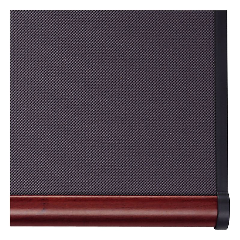 U Brands 40"x30" Linen Bulletin Board White Decor Frame