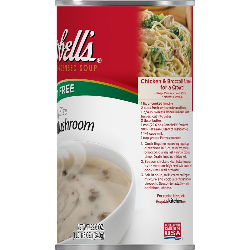 Campbell's Condensed 98% Fat Free Cream Of Mushroom Soup 22.6oz