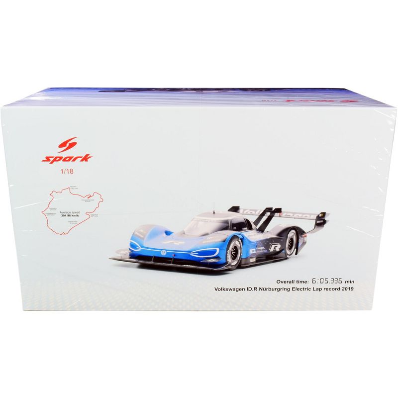 Volkswagen I.D. R Romain Dumas Nurburgring Electric Lap Record (2019) 1/18 Model Car by Spark