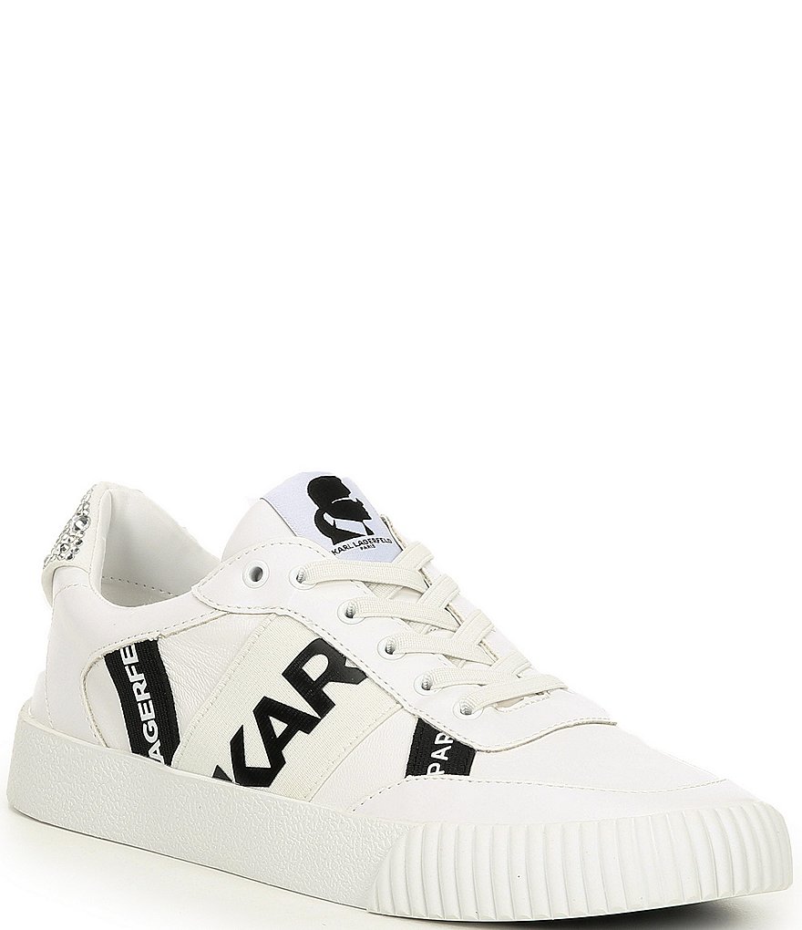 KARL LAGERFELD PARIS Jaylee Logo Printed Lace-Up Sneakers