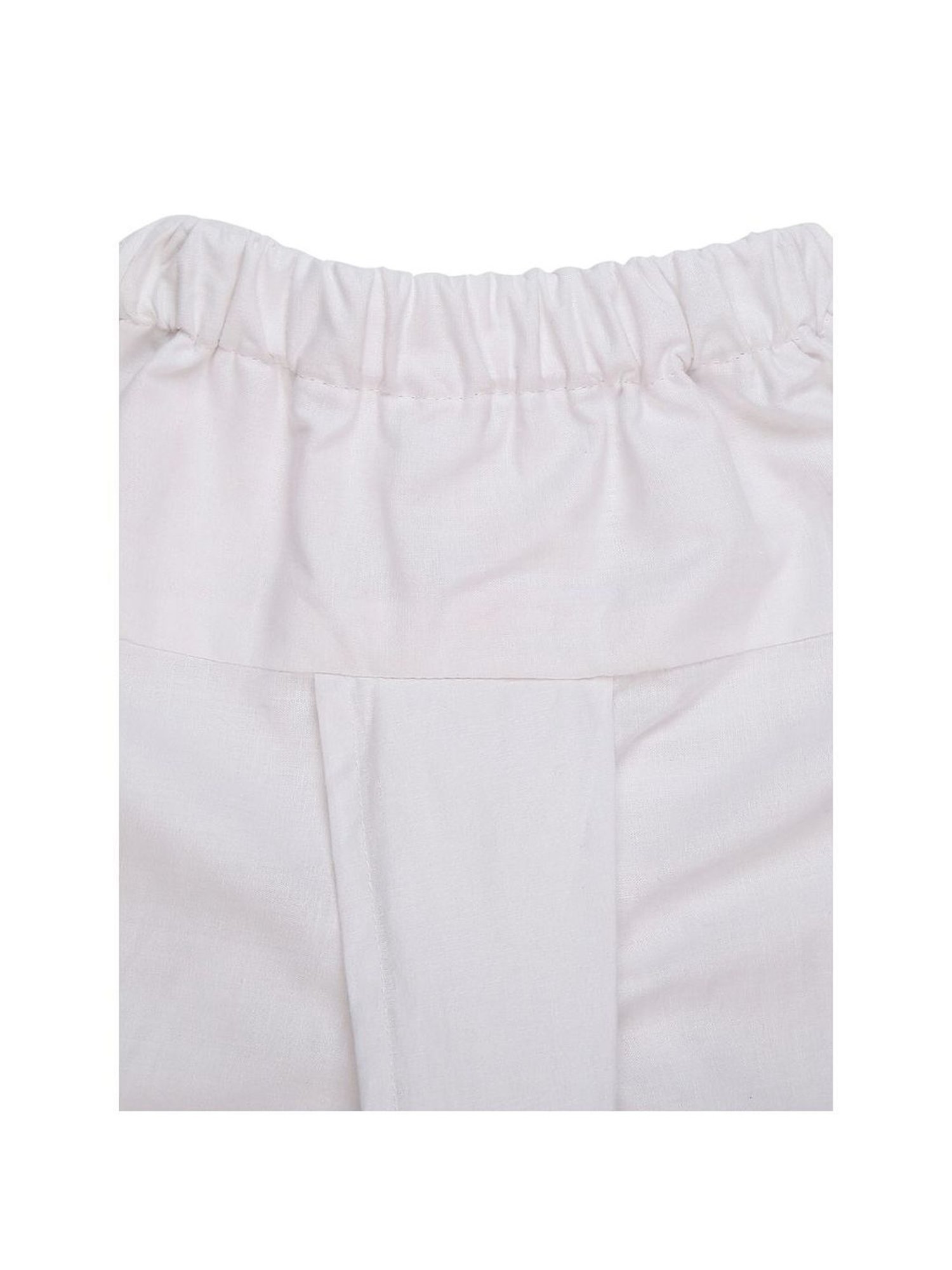 Mee Mee Kids Yellow & White Cotton Chequered Full Sleeves Kurta Set