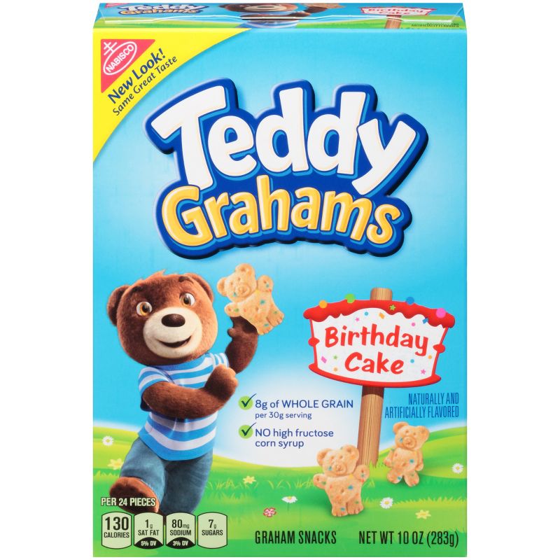 Teddy Grahams Birthday Cake Graham Snacks - 10oz