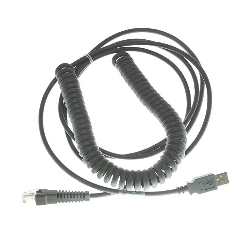 USB Cables for Motorola Symbol Barcode Scanners CBAU09C15ZAR 5M 15FT Coiled