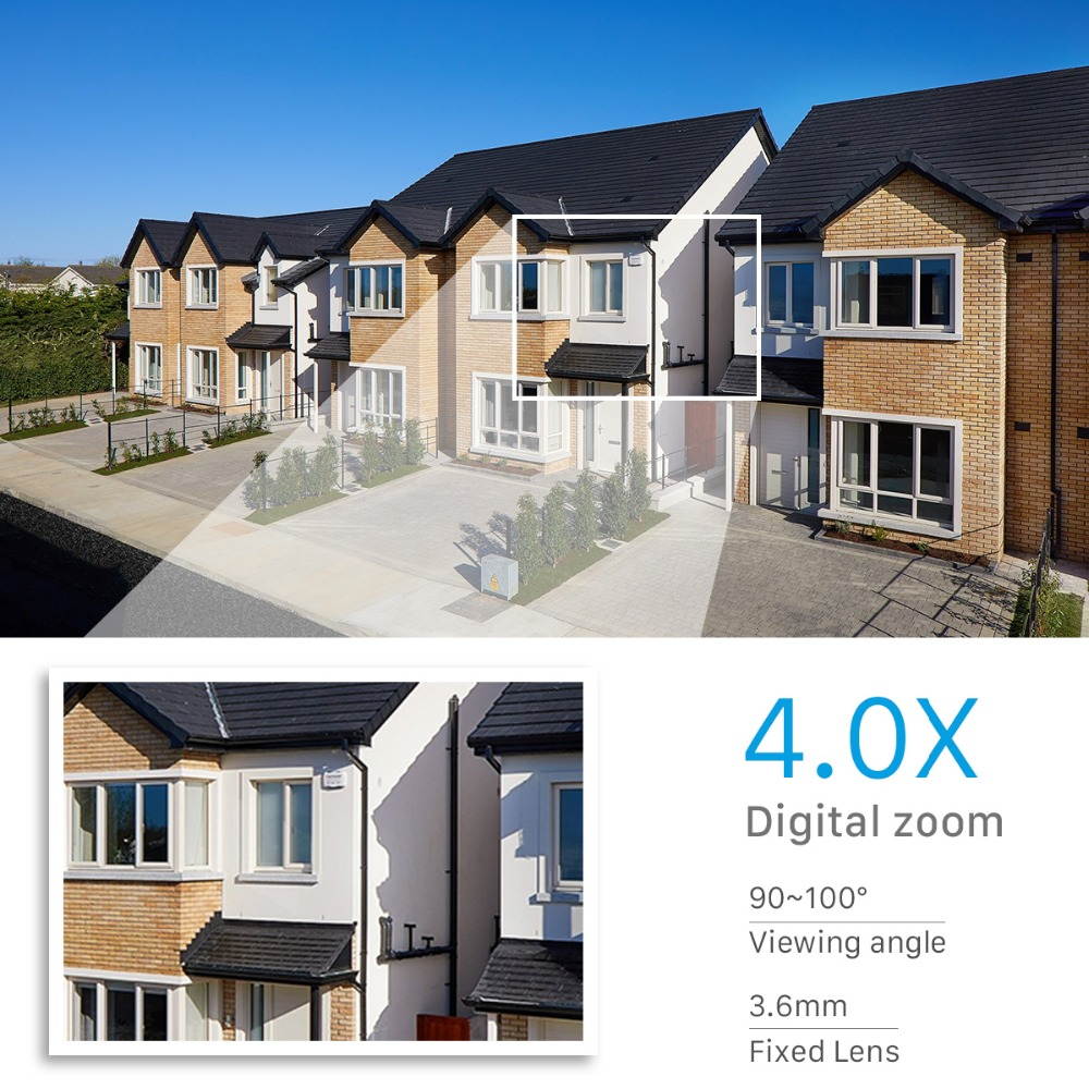 Wireless HD 1080P WiFi ZOOM CCTV Outdoor IP Camera PTZ Home Security IR Webcam Mobile Phone Viewing Two-Way Audio Dome Home Security IP Camera HD 2MP ONVIF Support TF Card