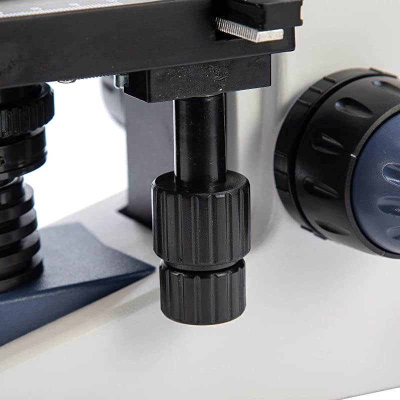 SW380B 40X2500X Magnification Siedentopf Head ResearchGrade Binocular Compound Lab Microscope with WideField 10X and 25X Eyepieces Mechanical Stage Abbe Condenser UltraPrecise Focusing