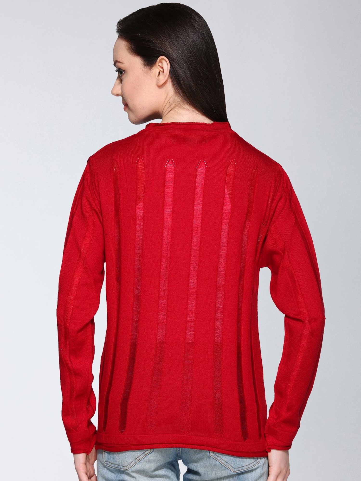 Club York Red Striped Sweater