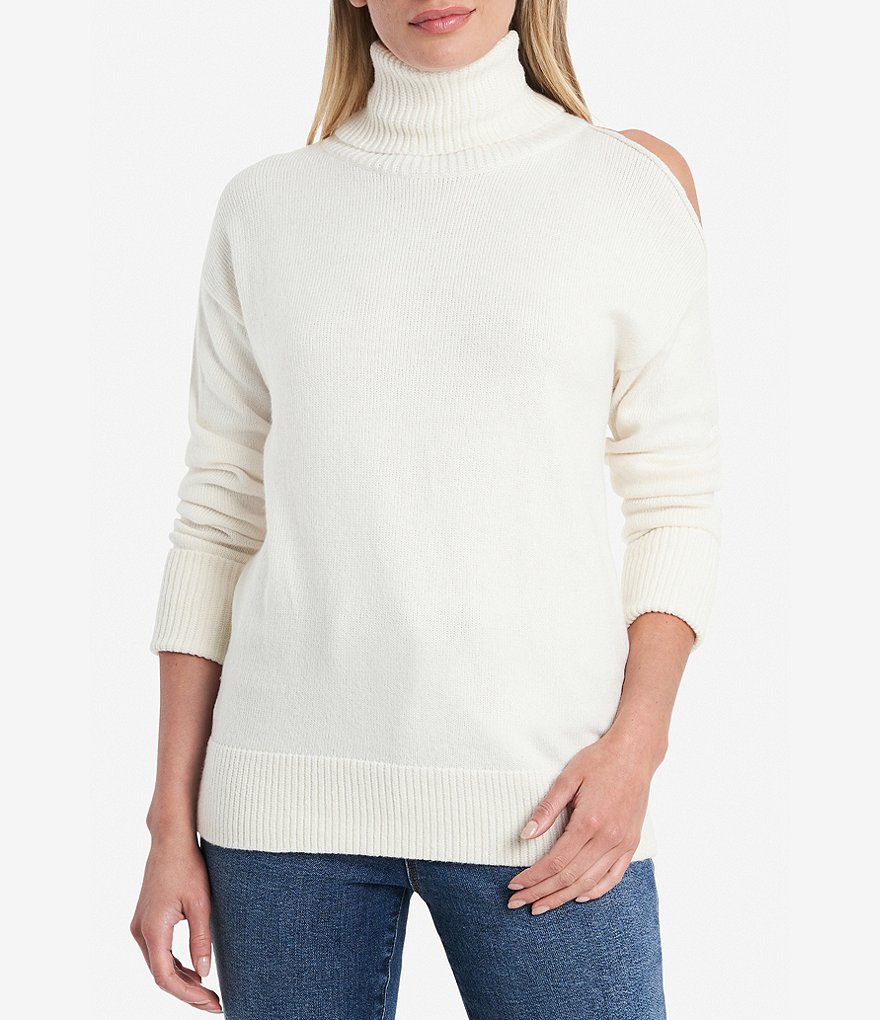 A Loves A Round Neck Long Bishop Sleeve Rib Knit Sweater