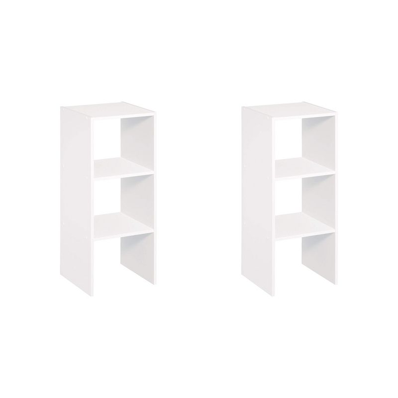 ClosetMaid 895300 Decorative Home Stackable 2-Cube Organizer Storage 31-Inch, White (2 Pack)