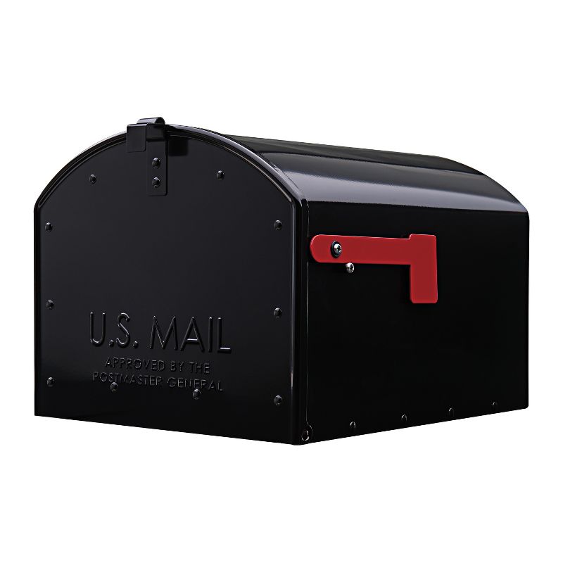 Gibraltar Mailboxes Storehouse Post Mount Mailbox Black