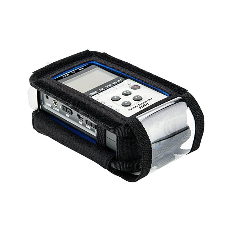 Handy Recorder Pouch  Portable Case Accessories for Zoom H4n H4n Pro Replaces Zoom PCH4n with Hook Loop Fasteners Design Removable Mic Cover Belt Loop Boom Pole Sleeve DRing