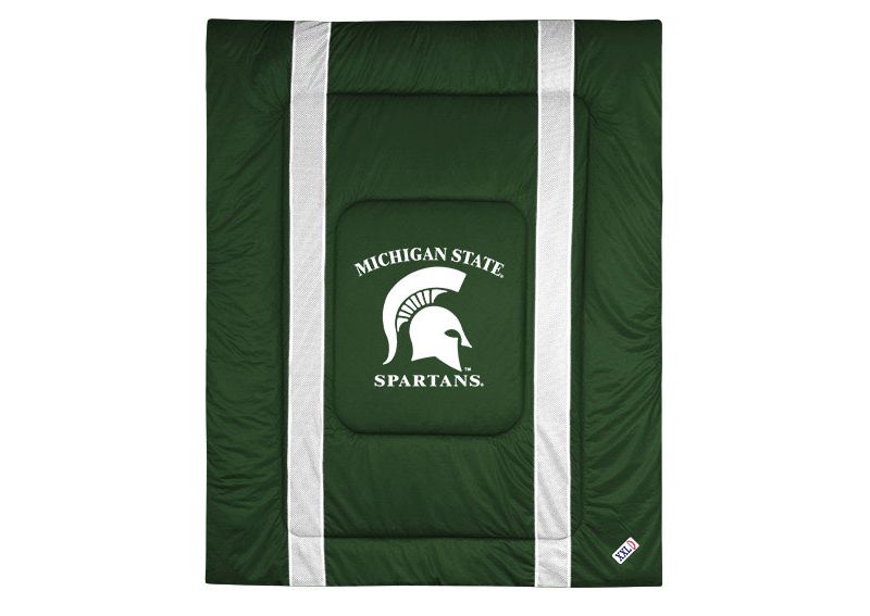 NCAA Full-Queen Bed Comforter College Team Logo Bedding - Michigan State Spartans..