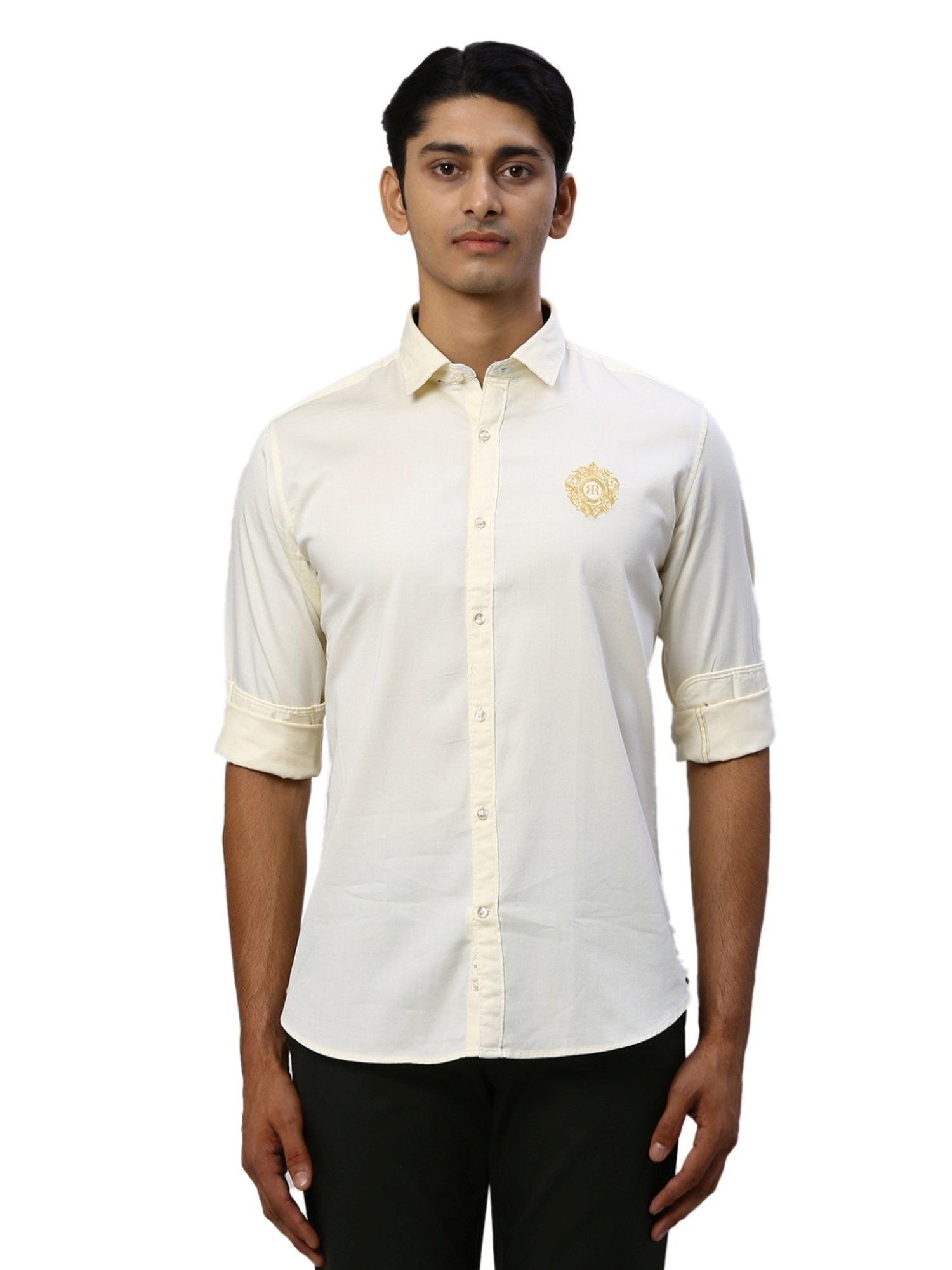 Raymond Beige Slim Fit Shirt