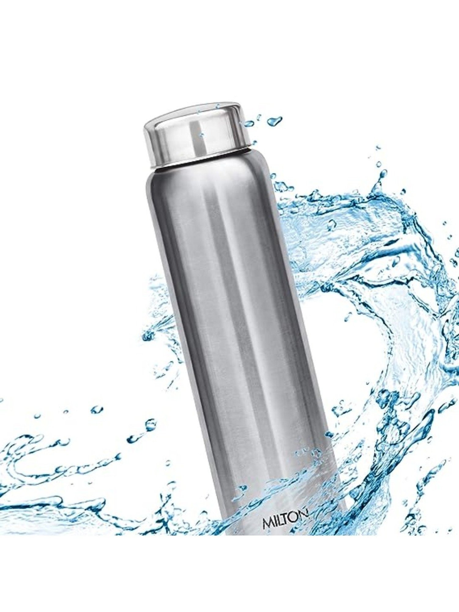 Milton Aqua Silver Stainless Steel Fridge Water Bottle 930 ml - Set of 3