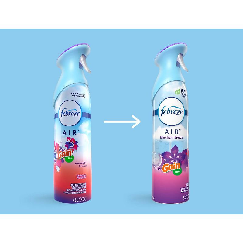 Febreze Odor-Eliminating Air Freshener with Gain Moonlight Breeze Scent - 8.8 fl oz