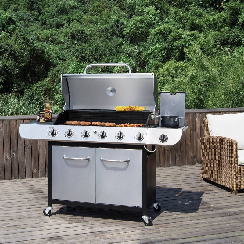 Classic 6-Burner LP Stainless Steel Gas Grill Model SG6002 - Royal Gourmet