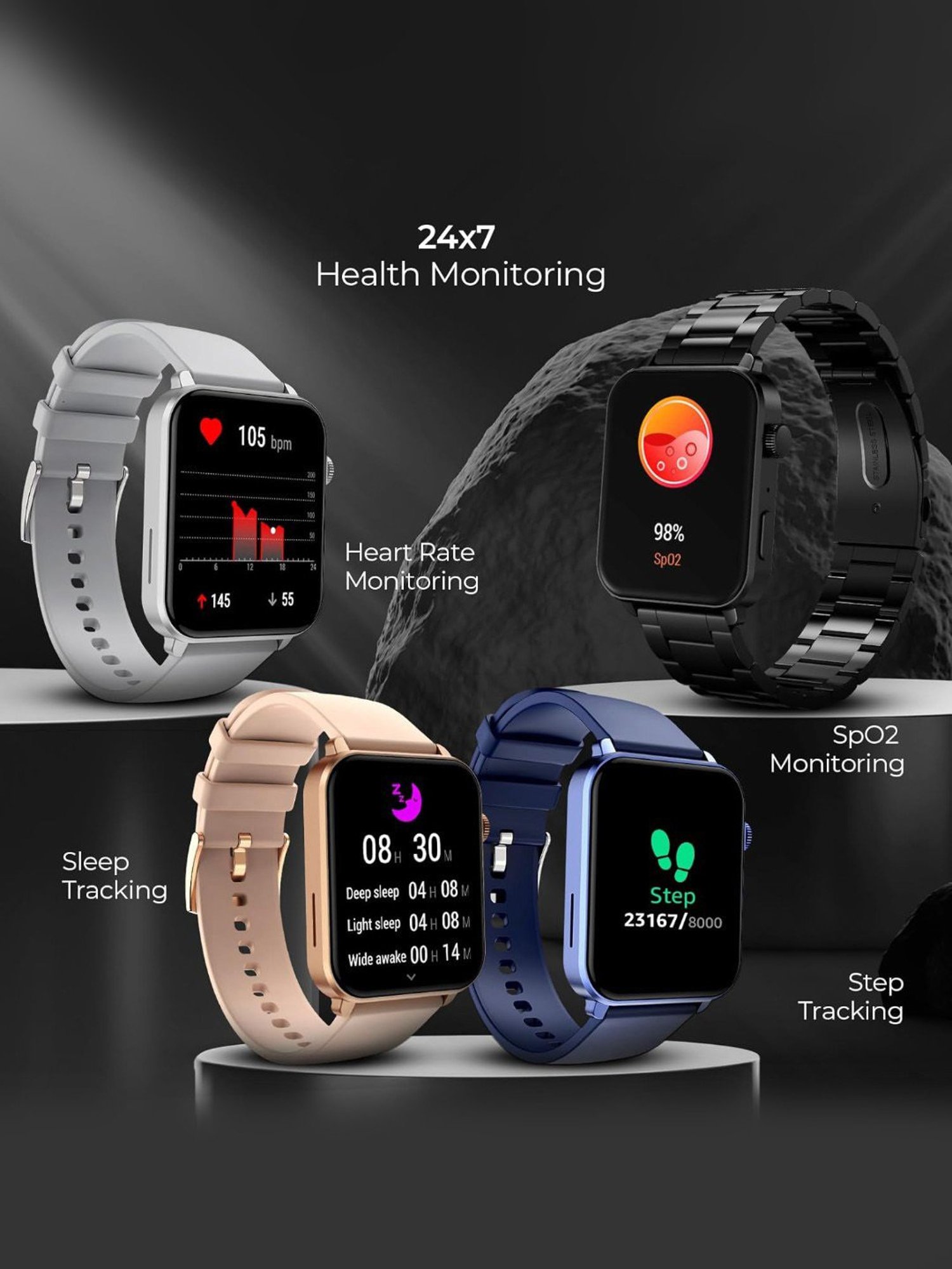 I Kall W1 Smartwatch (Black)