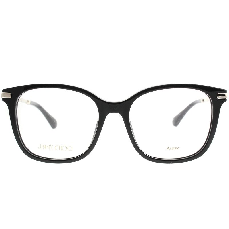 Jimmy Choo  807 Womens Square Eyeglasses Black 52mm