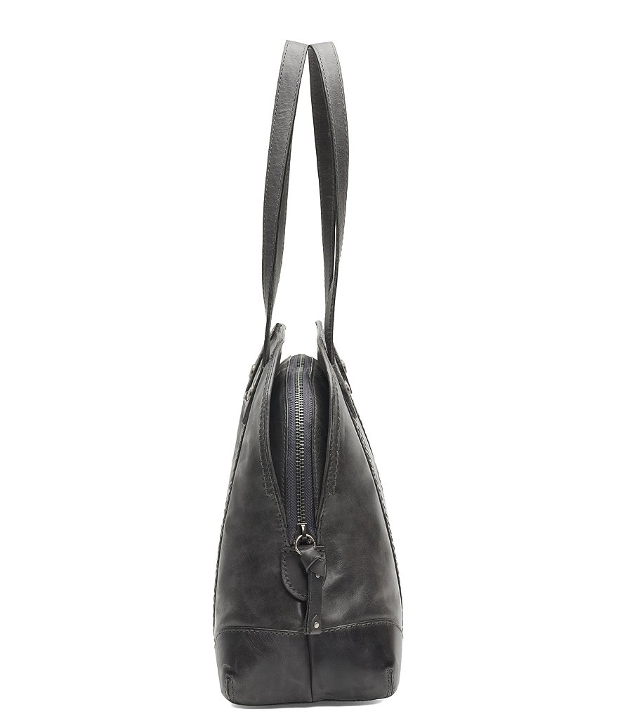 Frye Melissa Zip Domed Leather Satchel Bag