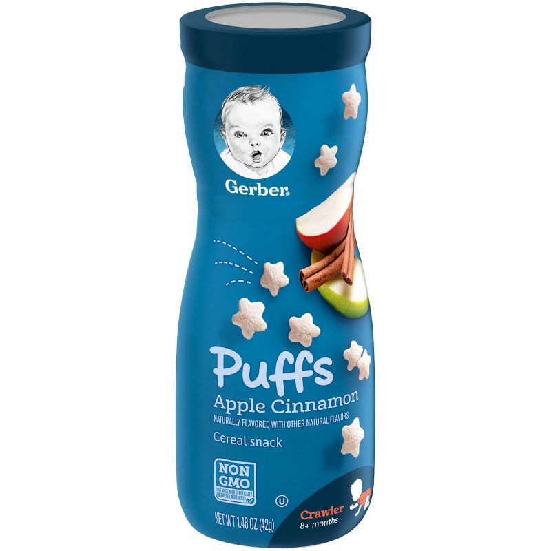 Gerber Puffs Apple Cinnamon Cereal Baby Snack - 1.48oz