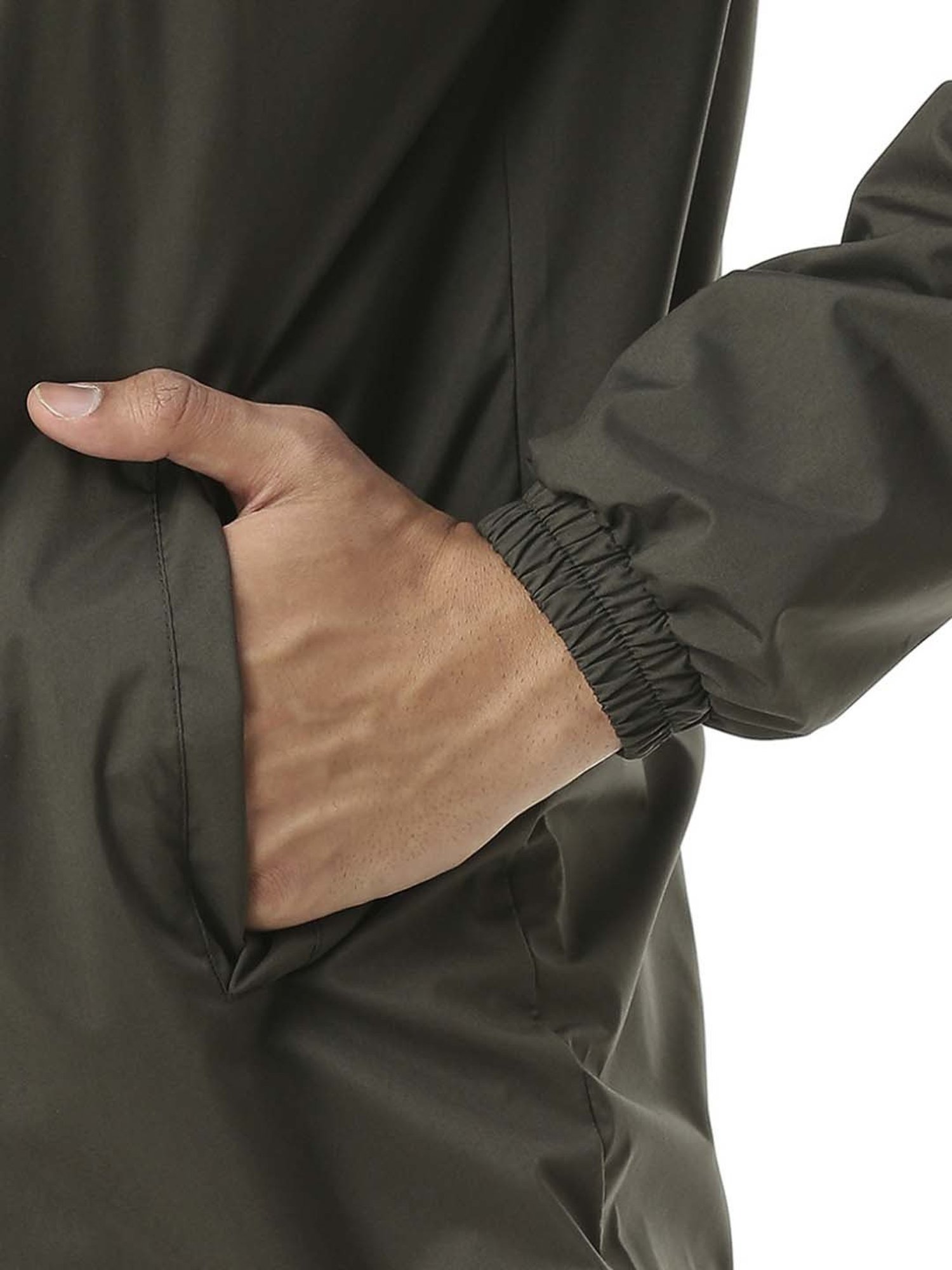 Zeel Olive Green Raincoat Set