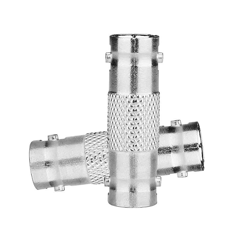BNC Connectors 50 Pcs BNC Barrel connectors BNC Female to Female Straight Coupler Adapter for CCTV Camera Survelliance System