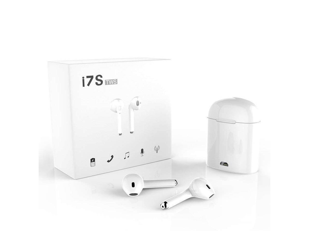 Wireless Earbuds Bluetooth Headphones Stereo Earphone with Built-In Mic with Charging Case Cordless Sport Headsets for AirPods iPhone XS XR X 8 7 plus 6 6s plus Android Samsung Galaxy