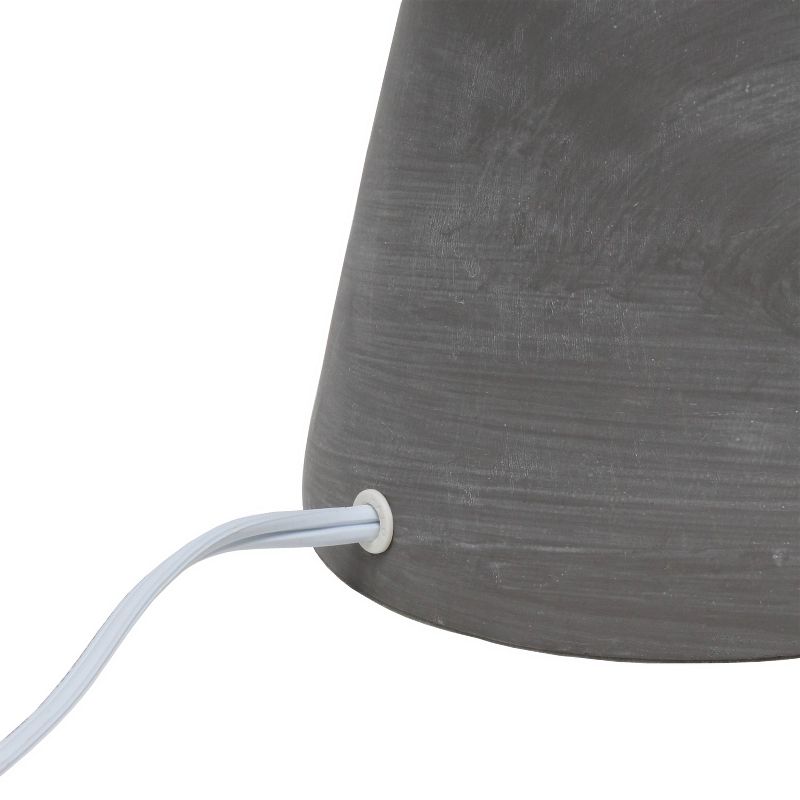 Pinnacle Concrete Table Lamp with Shade Gray - Simple Designs