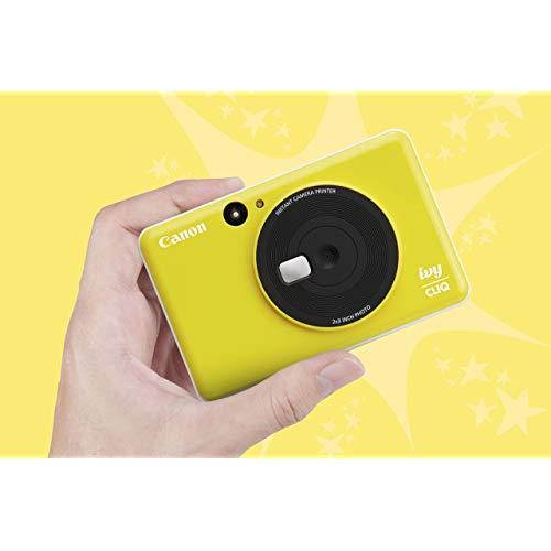 Ivy CLIQ Instant Camera Printer Mini Photo Printer with 2X3 StickyBack Photo Paper10 Sheets Bumblebee Yellow