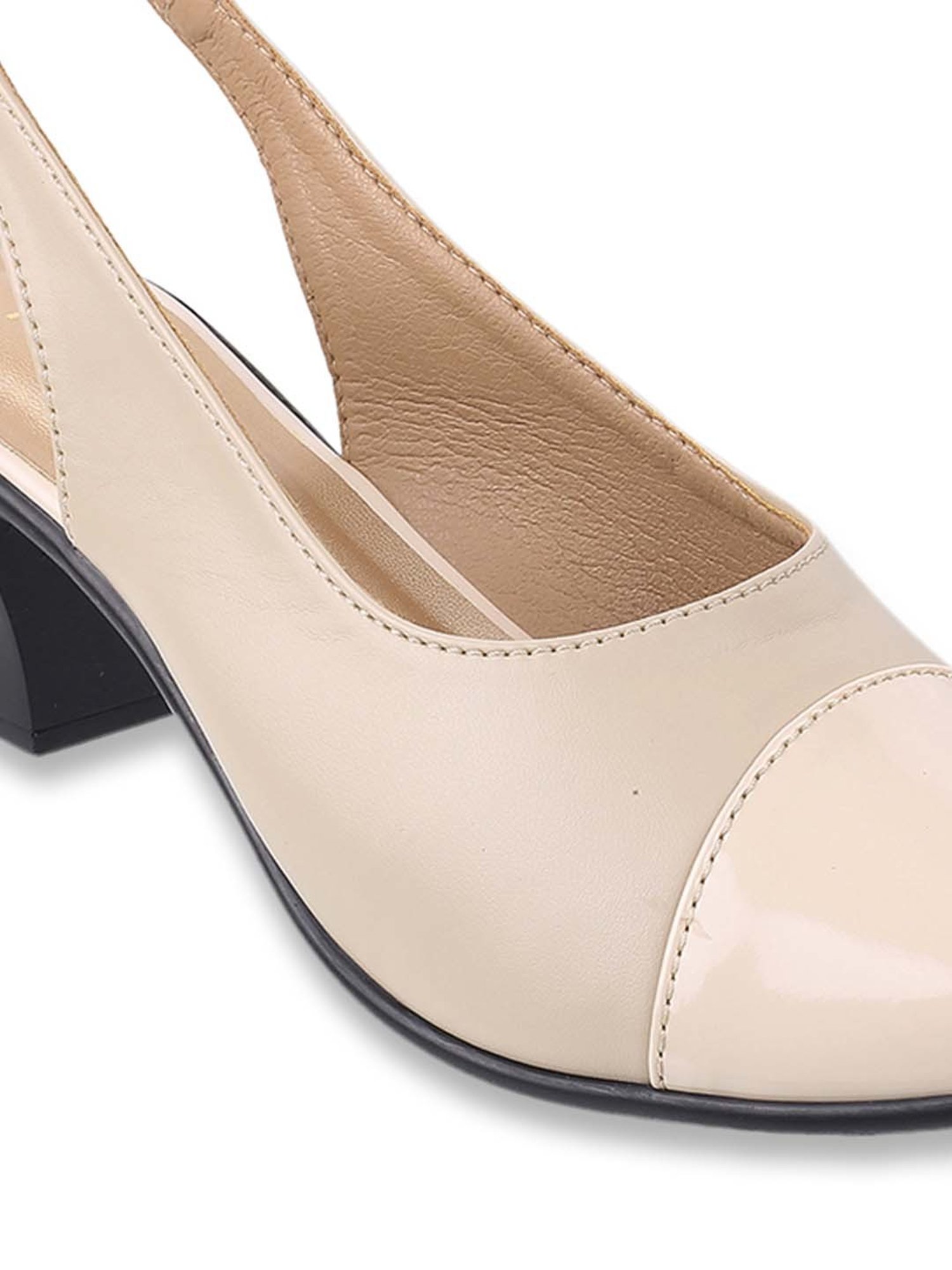 Metro Women's Beige Back Strap Sandals