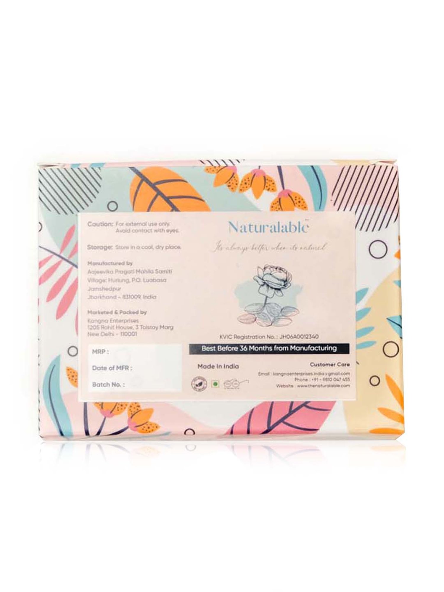 Naturalable Rose Almond Soap - 100 gm