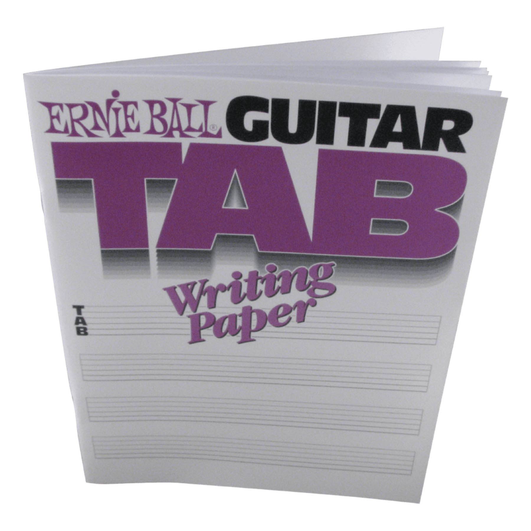 Ernie Ball Guitar Tab Writing Paper