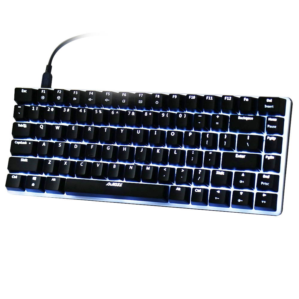 Ajazz AK33 Blue Switch Backlight Mechaincal Gaming Keyboard 82 Keys