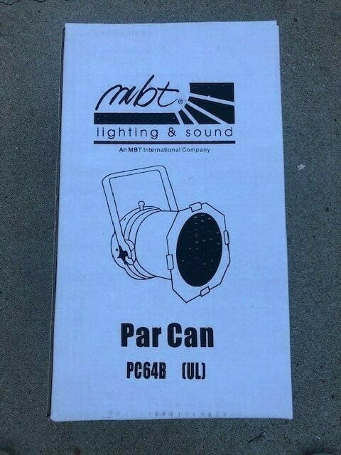 MBT PC64B Black Par 64 Can with Bracket & Frame