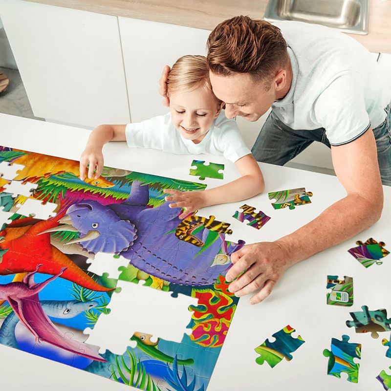 The Learning Journey Puzzle Doubles! Glow in the Dark! Dinos 100 pcs