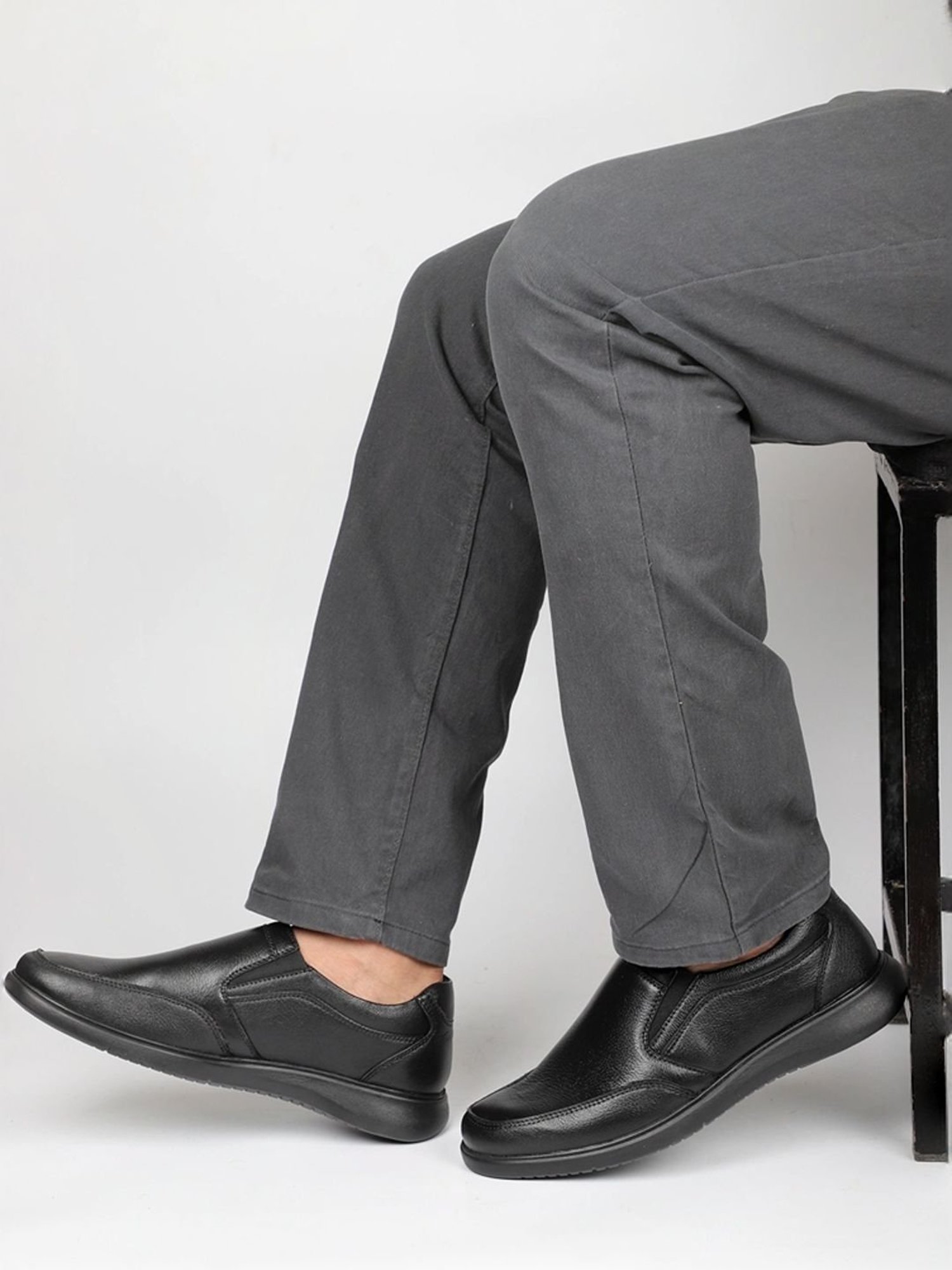 Privo by Inc.5 Men's Black Formal Loafers