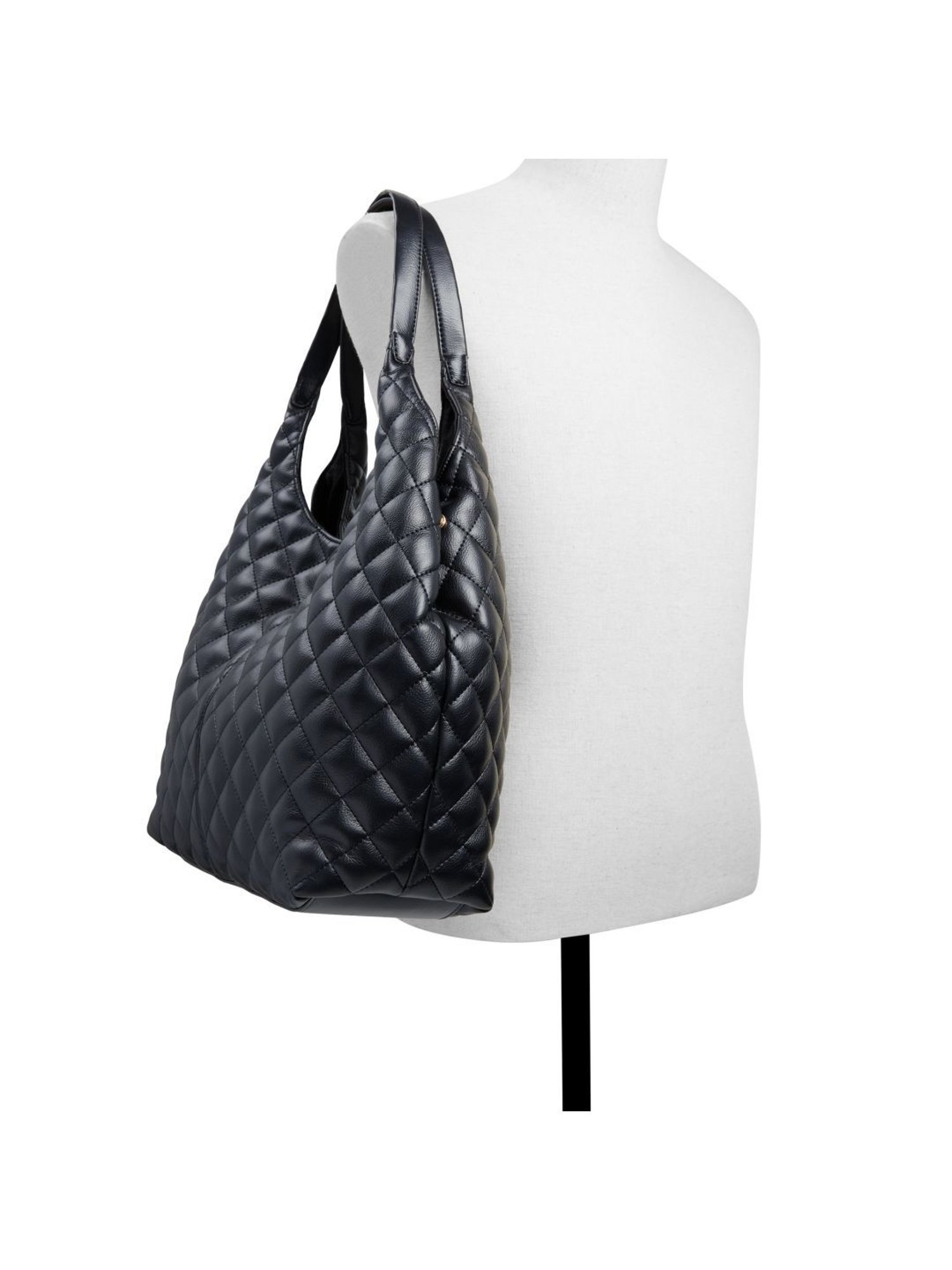Call It Spring Black Quilted Shoulder Handbag