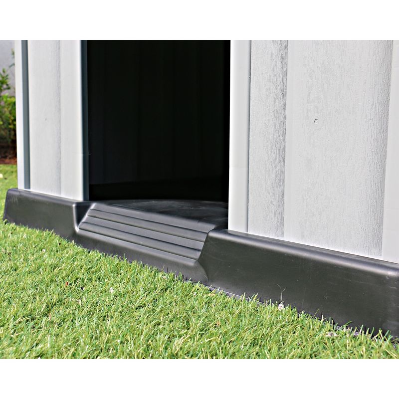 Ram Quality Products Innovative Outdoor Pet House Large Waterproof Dog Kennel Shelter for Small, Medium, and Large Dogs, 36 x 34.5 x 36 Inches, Gray