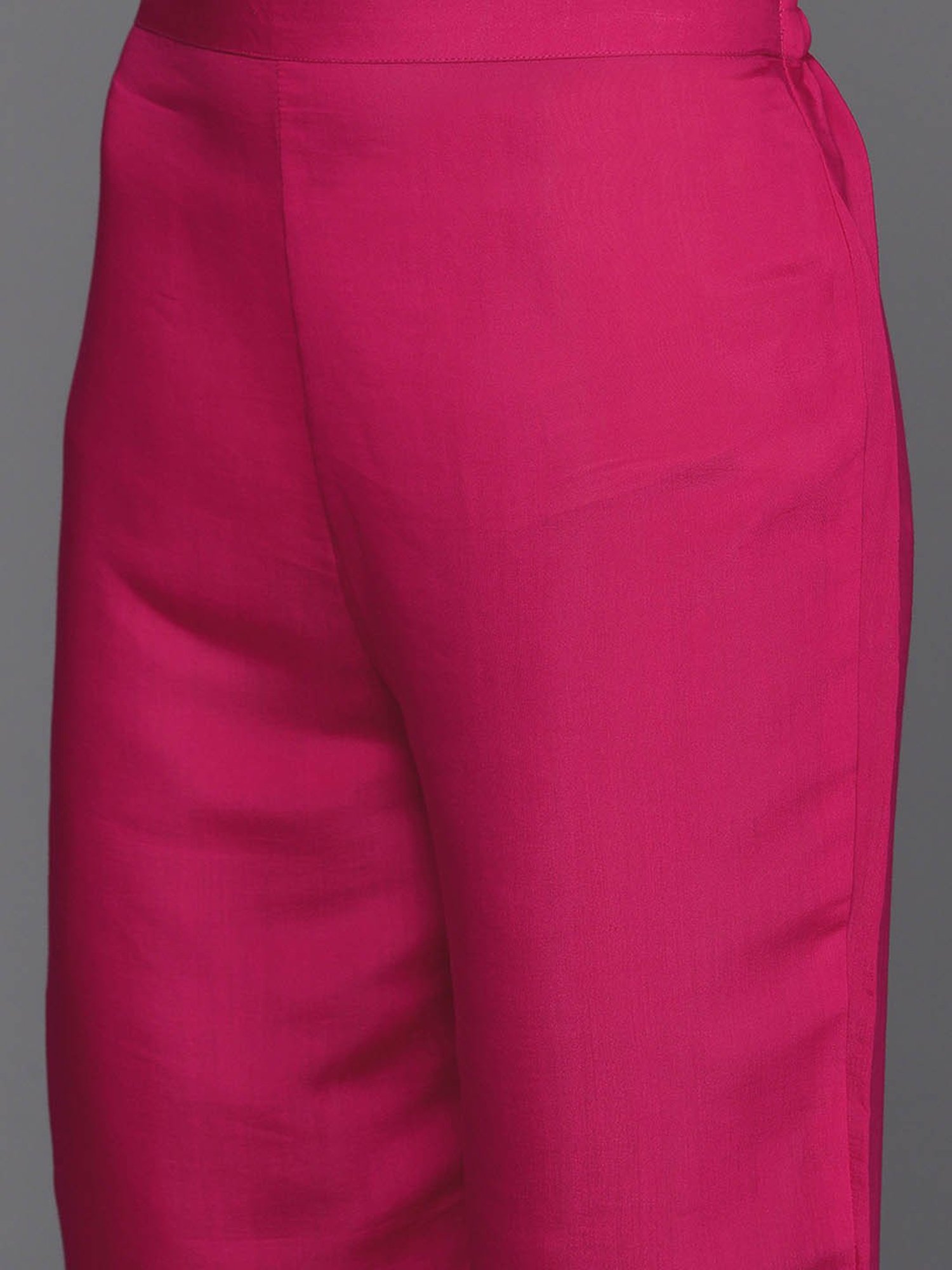 Indo Era Pink Embroidered Kurta With Pant & Dupatta