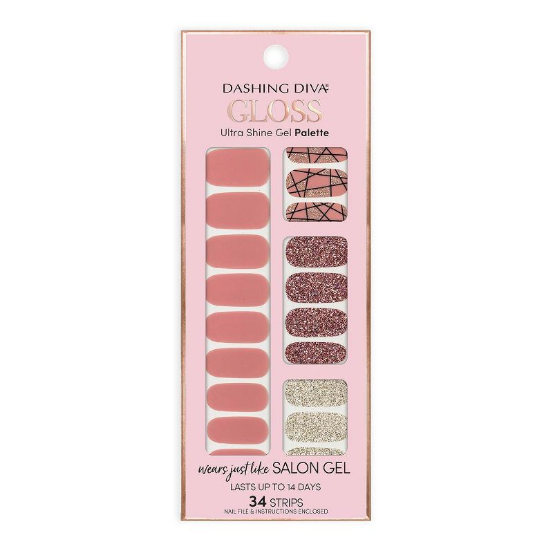 Dashing Diva Gloss Ultra Shine Gel Palette - Rose Sparkle
