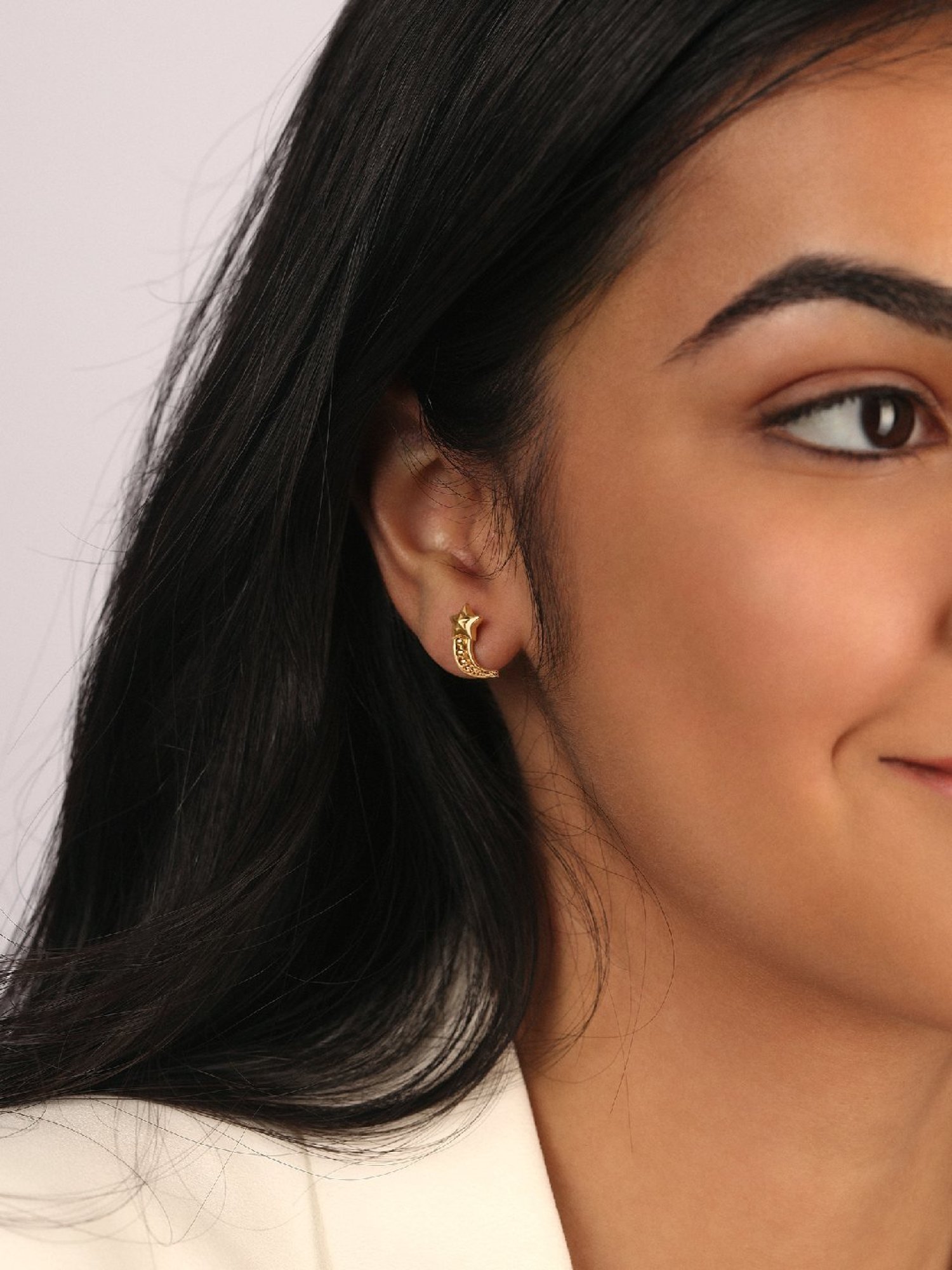 Mia by Tanishq Meteorite Mirage 14k Stud Earrings