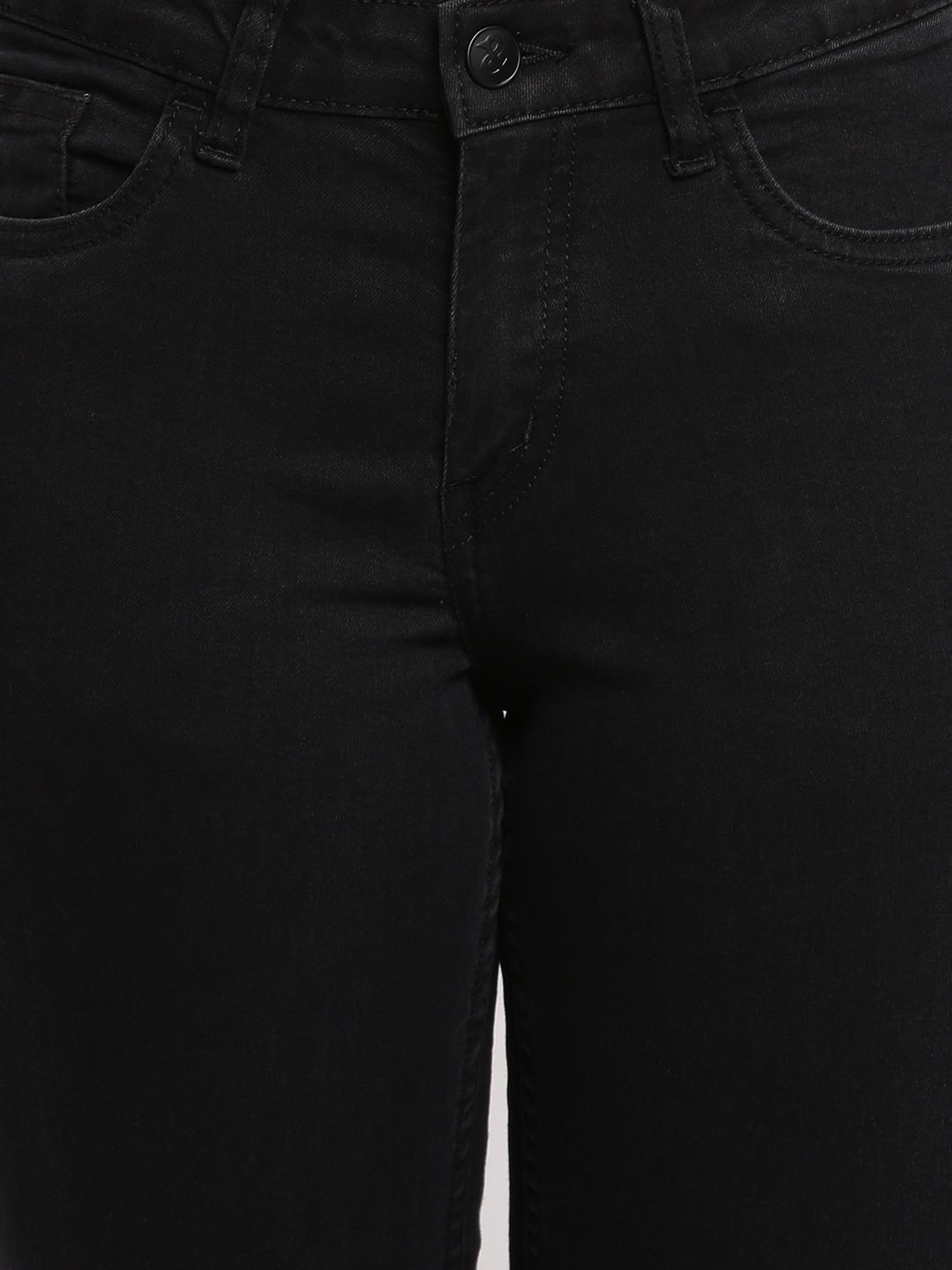 Tales & Stories Black Mid Rise Jeans