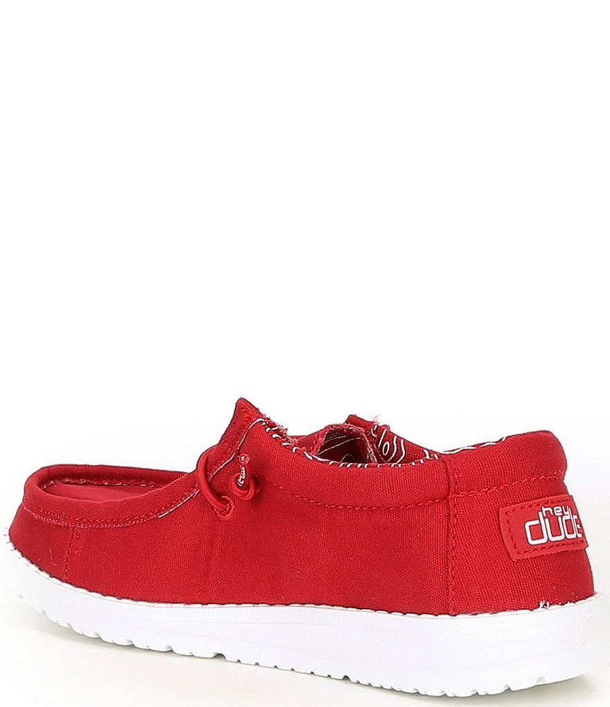 Hey Dude Boys' Wally Canvas Washable Slip-On Sneaker (Youth)