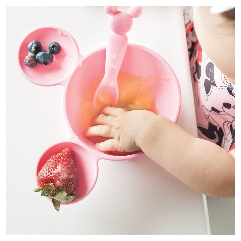 Bumkins Disney Minnie Mouse First Feeding Set - Pink