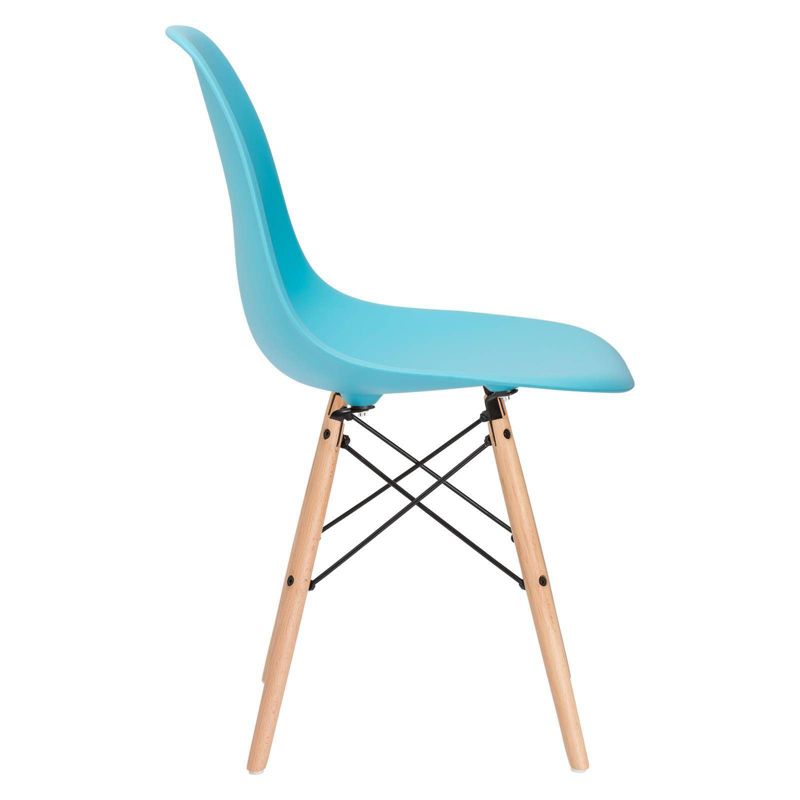 Bianca Mid Century Side Chair Aqua - Poly & Bark