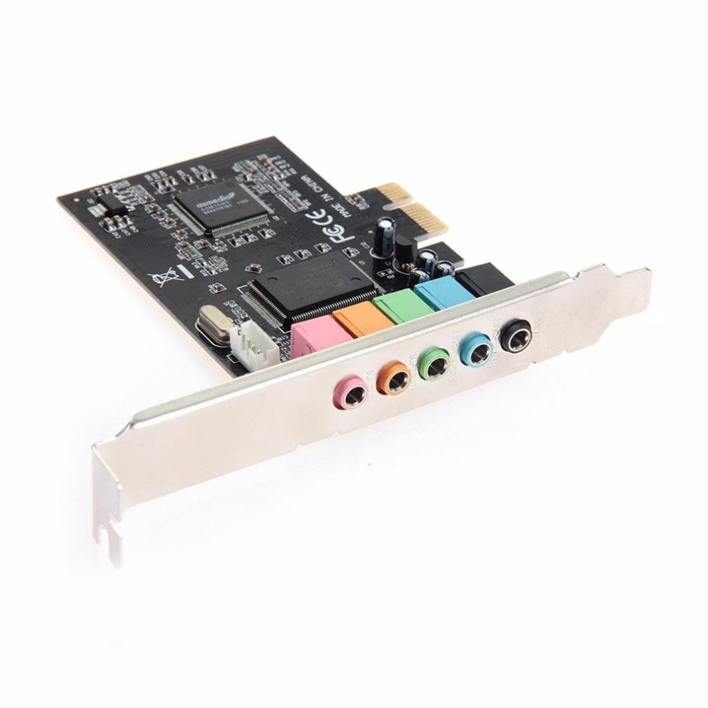 PCI-E Express 6 Channel 5.1 CMI8738 Audio Sound Card PC Computer Compatible Ordinary Sound Card Extension Card For Windows