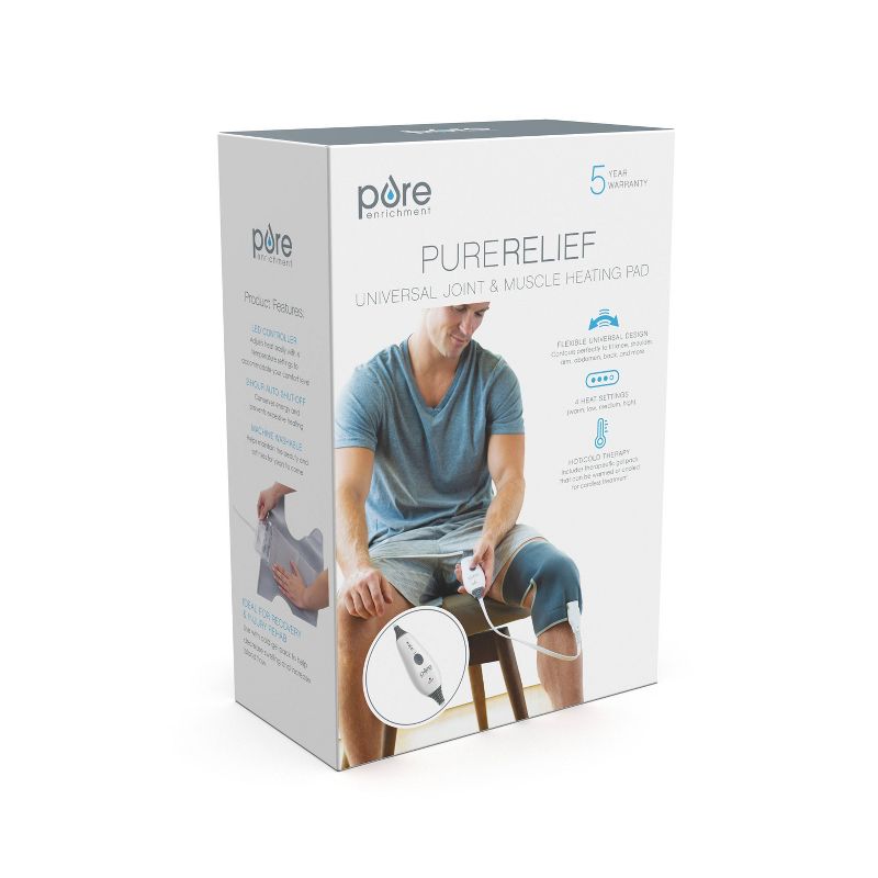 Pure Enrichment PureRelief Universal Joint and Muscle Heating Pad - 19.5" x 11.5" - Gray