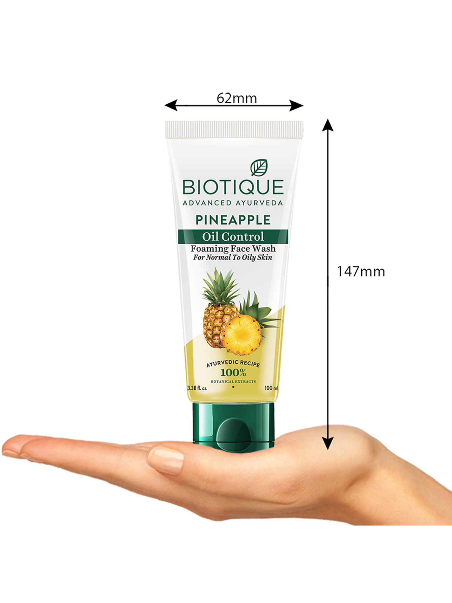 Biotique Pineapple Oil Control Foaming Face Wash - 100 ml