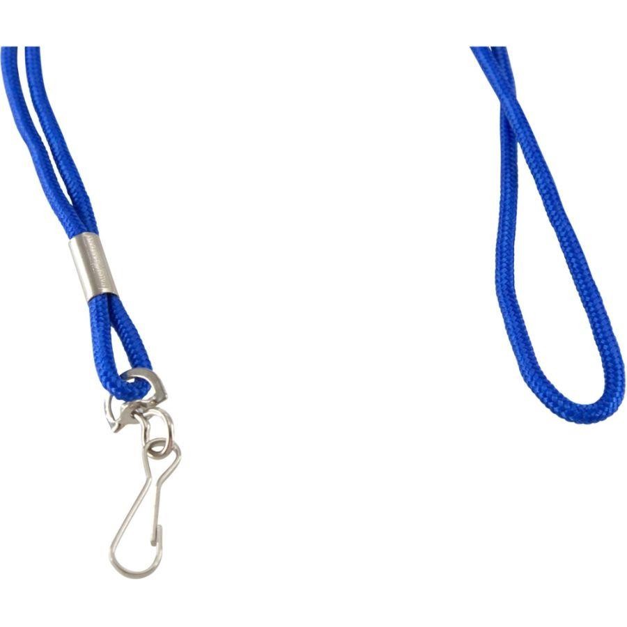 Baumgartens Standard Lanyard With Hook 36" L Nylon Blue 68903