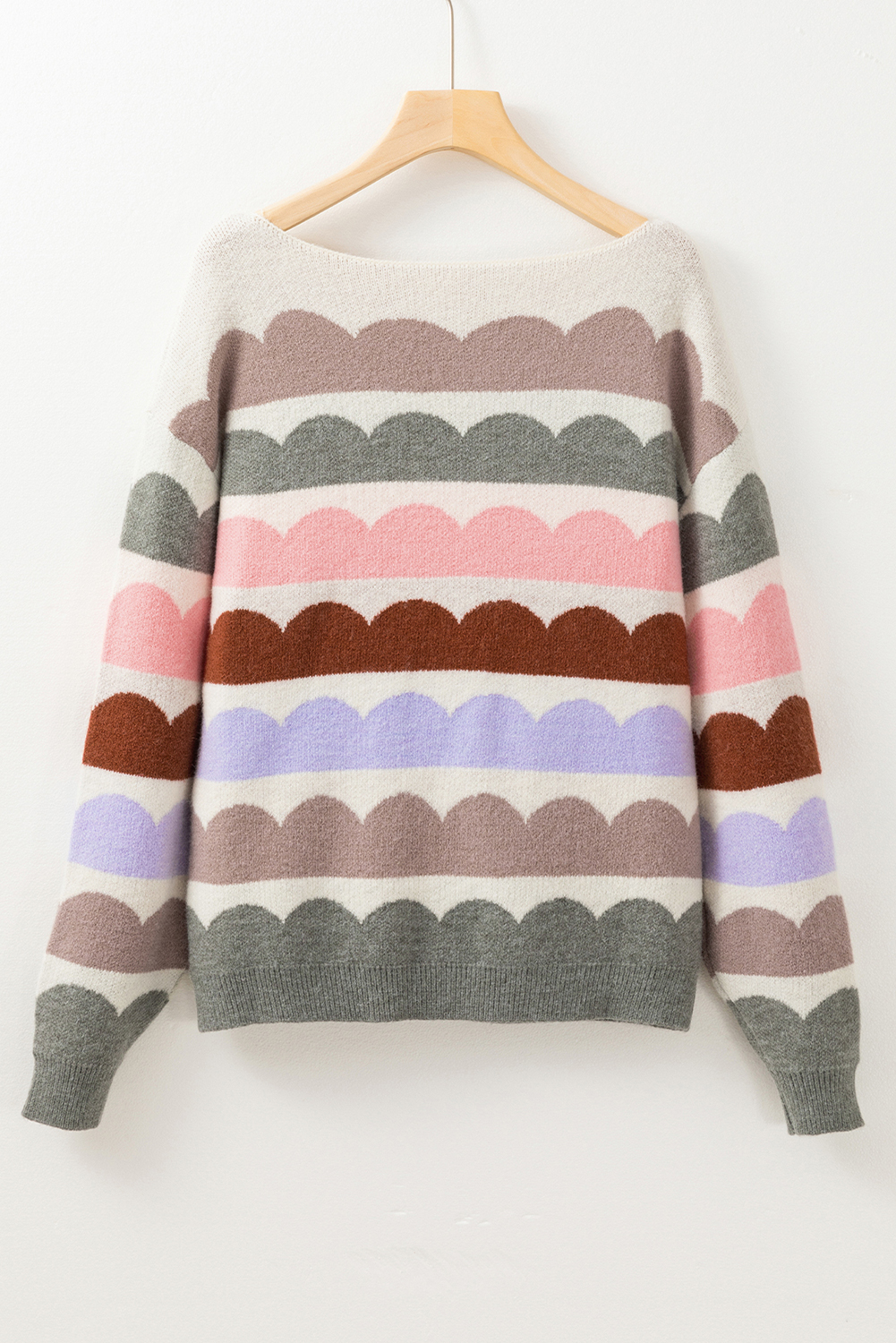 Pink Merry & Bright Pop Up Letter Waffle Knit Sweater