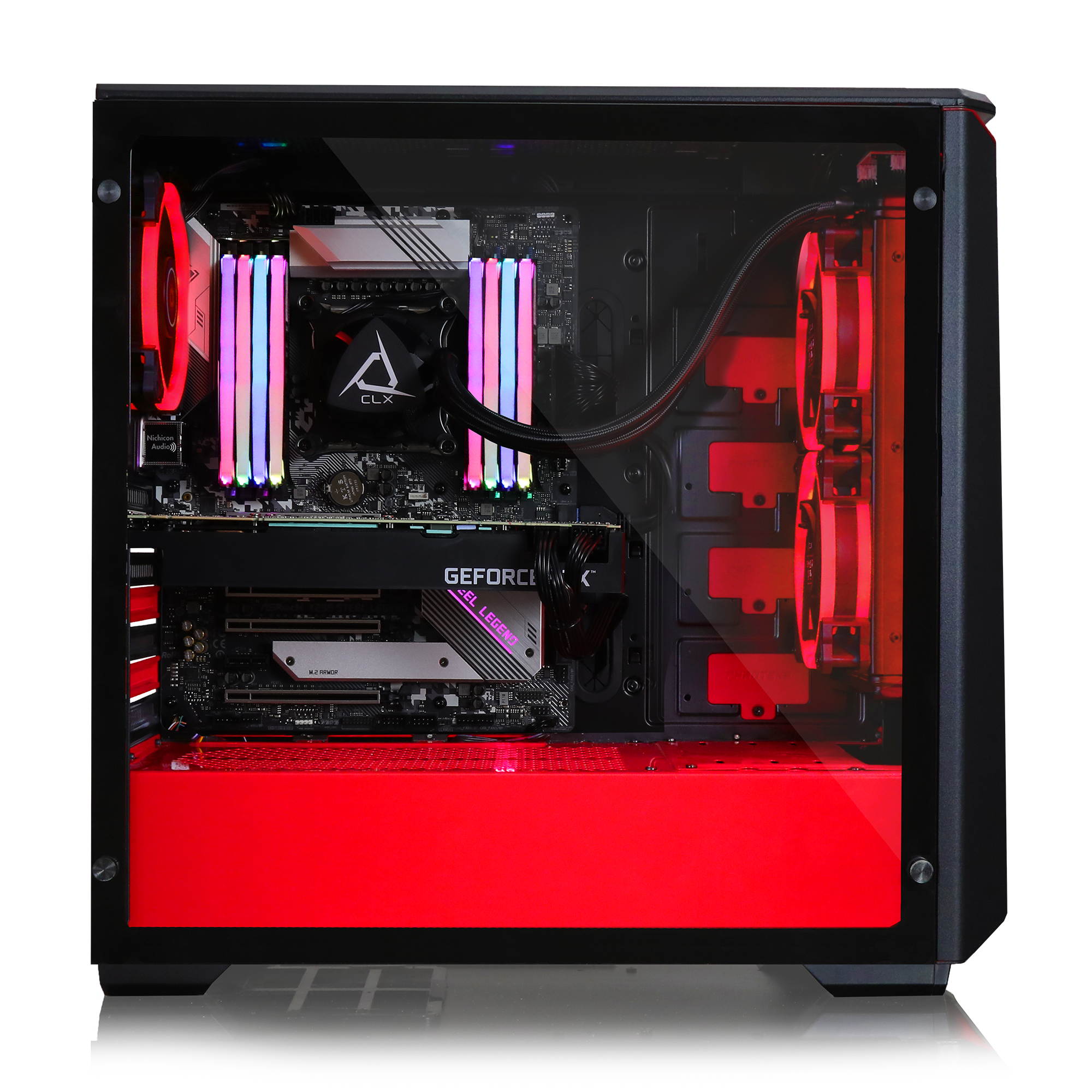 CLX SET Gaming Desktop, Intel Core i9 10900X 3.70GHz 10-Core, 32GB DDR4, GeForce RTX 2080 Ti 11GB, 960 GB SSD, 3 TB HDD, WiFi, Windows 10 Home